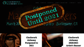 What Clockworkalchemy.com website looked like in 2020 (4 years ago)