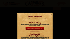 What Carminesnyc.com website looked like in 2020 (3 years ago)
