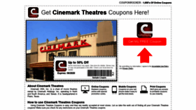 What Cinemarktheatres.couponrocker.com website looked like in 2020 (4 years ago)