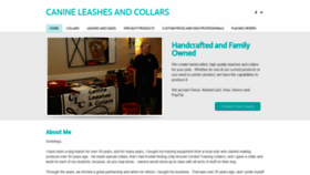 What Canineleashesandcollars.com website looked like in 2020 (3 years ago)