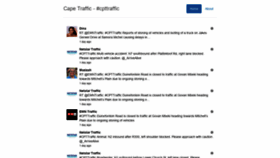 What Capetraffic.co.za website looked like in 2020 (4 years ago)