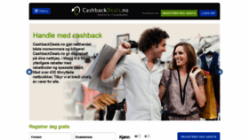 What Cashbackdeals.no website looked like in 2020 (3 years ago)