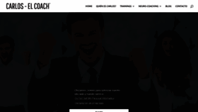 What Carloselcoach.com website looked like in 2020 (3 years ago)