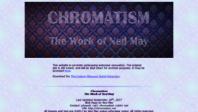 What Chromatism.net website looked like in 2020 (3 years ago)