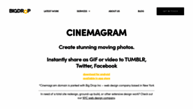 What Cinemagr.am website looked like in 2020 (3 years ago)