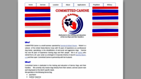What Committedcanine.org website looked like in 2020 (3 years ago)