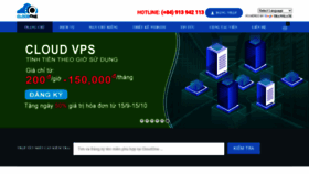 What Cloudone.vn website looked like in 2020 (3 years ago)