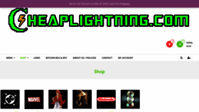 What Cheaplightning.com website looked like in 2020 (3 years ago)