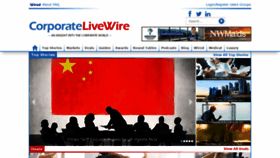 What Corporatelivewire.com website looked like in 2020 (3 years ago)
