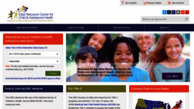 What Childhealthdata.org website looked like in 2020 (3 years ago)