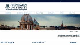 What Calendar.johncabot.edu website looked like in 2020 (3 years ago)