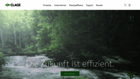 What Clage.de website looked like in 2020 (5 years ago)