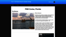 What Cortez-fish.org website looked like in 2020 (3 years ago)
