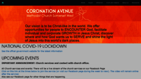 What Coronationmethodist.co.za website looked like in 2020 (3 years ago)