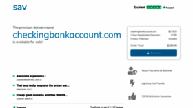 What Checkingbankaccount.com website looked like in 2020 (4 years ago)