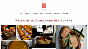 What Commandorestaurant.com website looked like in 2020 (3 years ago)