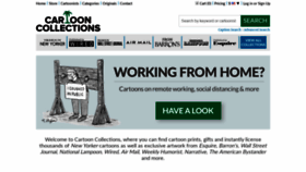 What Cartooncollections.com website looked like in 2020 (3 years ago)