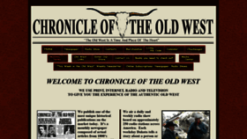 What Chroniclesoftheoldwest.com website looked like in 2020 (3 years ago)