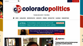 What Coloradopolitics.com website looked like in 2020 (3 years ago)
