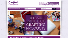 What Crafterscompaniontrade.co.uk website looked like in 2020 (3 years ago)