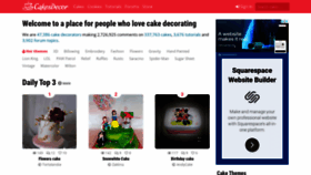 What Cakesdecor.com website looked like in 2020 (3 years ago)