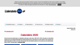 What Calendario-365.pt website looked like in 2020 (3 years ago)