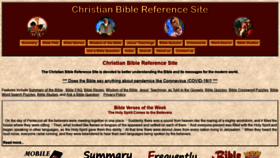 What Christianbiblereference.org website looked like in 2020 (3 years ago)