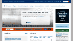 What Clevelandfed.org website looked like in 2020 (3 years ago)