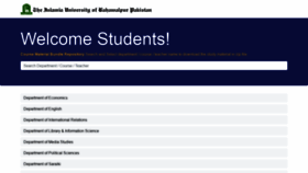 What Cmb.iub.edu.pk website looked like in 2020 (3 years ago)