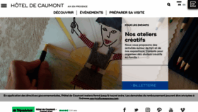What Caumont-centredart.com website looked like in 2020 (3 years ago)