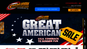 What Cedarcreekmotorsports.com website looked like in 2020 (3 years ago)