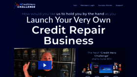 What Creditherochallenge.com website looked like in 2020 (3 years ago)