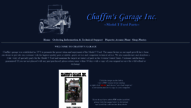 What Chaffinsgarage.com website looked like in 2020 (3 years ago)