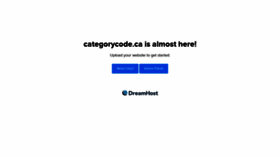 What Categorycode.ca website looked like in 2020 (3 years ago)