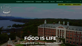 What Culinary.edu website looked like in 2020 (3 years ago)