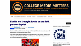 What Collegemediamatters.com website looked like in 2020 (3 years ago)