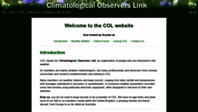 What Colweather.org.uk website looked like in 2020 (3 years ago)