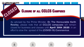 What Cclcs.edu.tt website looked like in 2020 (3 years ago)