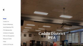 What Caddodistrictpta.org website looked like in 2020 (3 years ago)