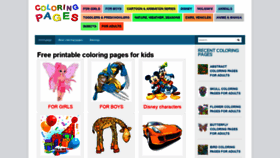 What Coloring-pages-printable.com website looked like in 2020 (3 years ago)