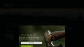 What Crkt.com website looked like in 2020 (3 years ago)