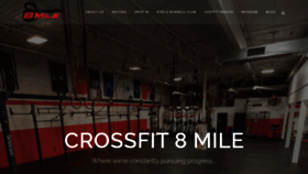 What Crossfit8mile.com website looked like in 2020 (4 years ago)