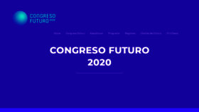 What Congresofuturo.cl website looked like in 2020 (3 years ago)