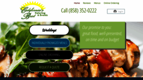 What Californiasbestcatering.com website looked like in 2020 (3 years ago)