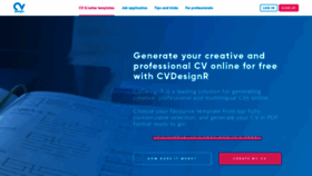 What Cvdesignr.com website looked like in 2020 (4 years ago)