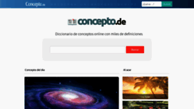 What Concepto.de website looked like in 2020 (3 years ago)