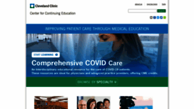 What Clevelandclinicmeded.com website looked like in 2020 (3 years ago)