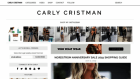 What Carlycristman.com website looked like in 2020 (3 years ago)