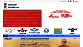 What Civilaviation.gov.in website looked like in 2020 (3 years ago)