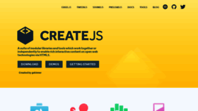 What Createjs.com website looked like in 2020 (3 years ago)